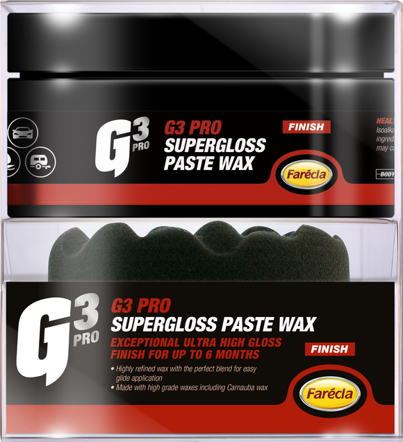 200 GRM G3 PRO GLOSS PASTE WAX Includes Waffle Applicator Pad - Galdes & Mamo