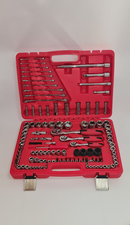 120 PC RATCHET + SOCKET SET 1/4" & 3/8" & 1/2" - Galdes & Mamo