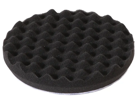 Polishing Foam Pad Ø 150 mm Black M Waffle - Galdes & Mamo