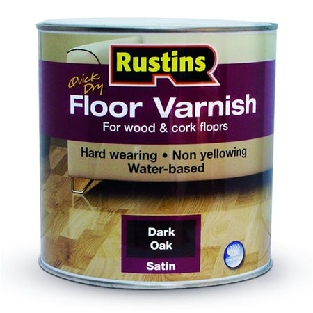 Quick Dry Floor Varnish - DARK OAK - 2.5 Litre - Galdes & Mamo