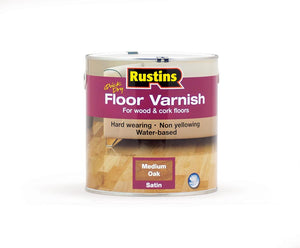 Quick Dry Floor Varnish - Medium Oak - 2.5 Litre