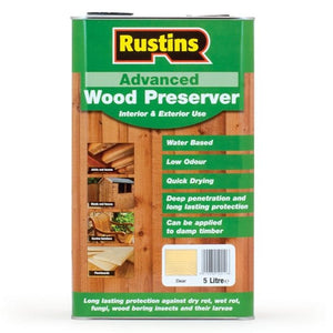 Advanced Wood Preserver Clear 5lt - Galdes & Mamo