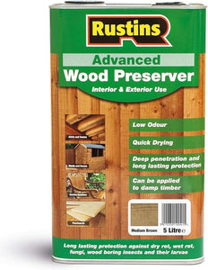 Advanced Wood Preserver Medium Brown 5lt - Galdes & Mamo