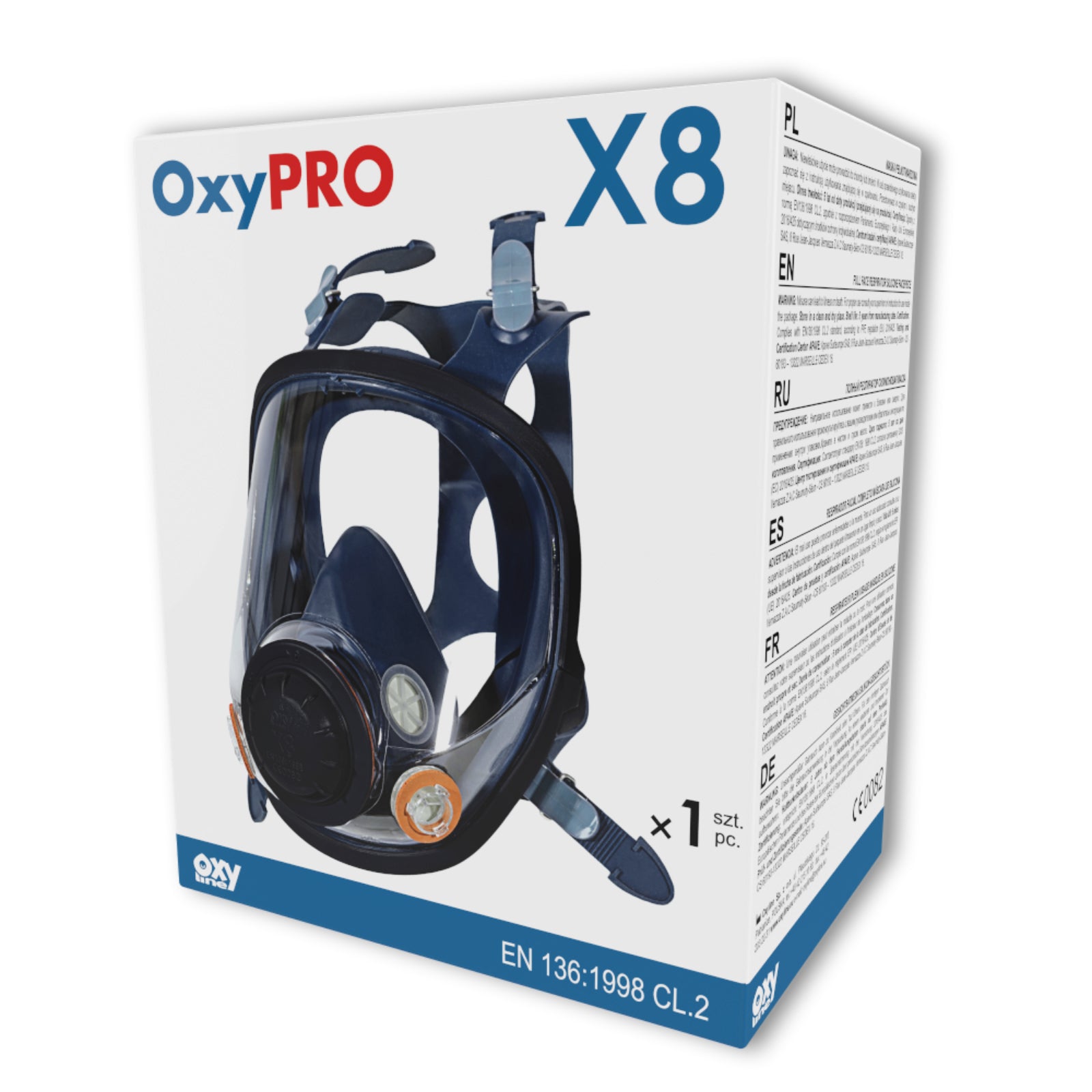 OxyLine OxyPro X8 Full Face Mask Pro Painter - Medium - Galdes & Mamo