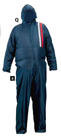 BLUE NYLON OVERALL - SIZE LARGE, XL AND XXL - Galdes & Mamo