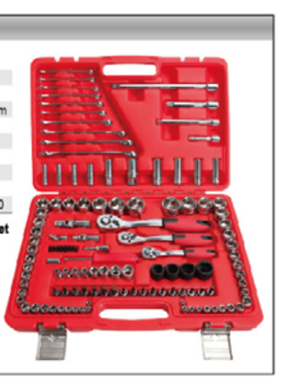 120 PC RATCHET + SOCKET SET 1/4" & 3/8" & 1/2" - Galdes & Mamo