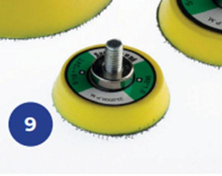 35mm diameter fast-fit backing pad