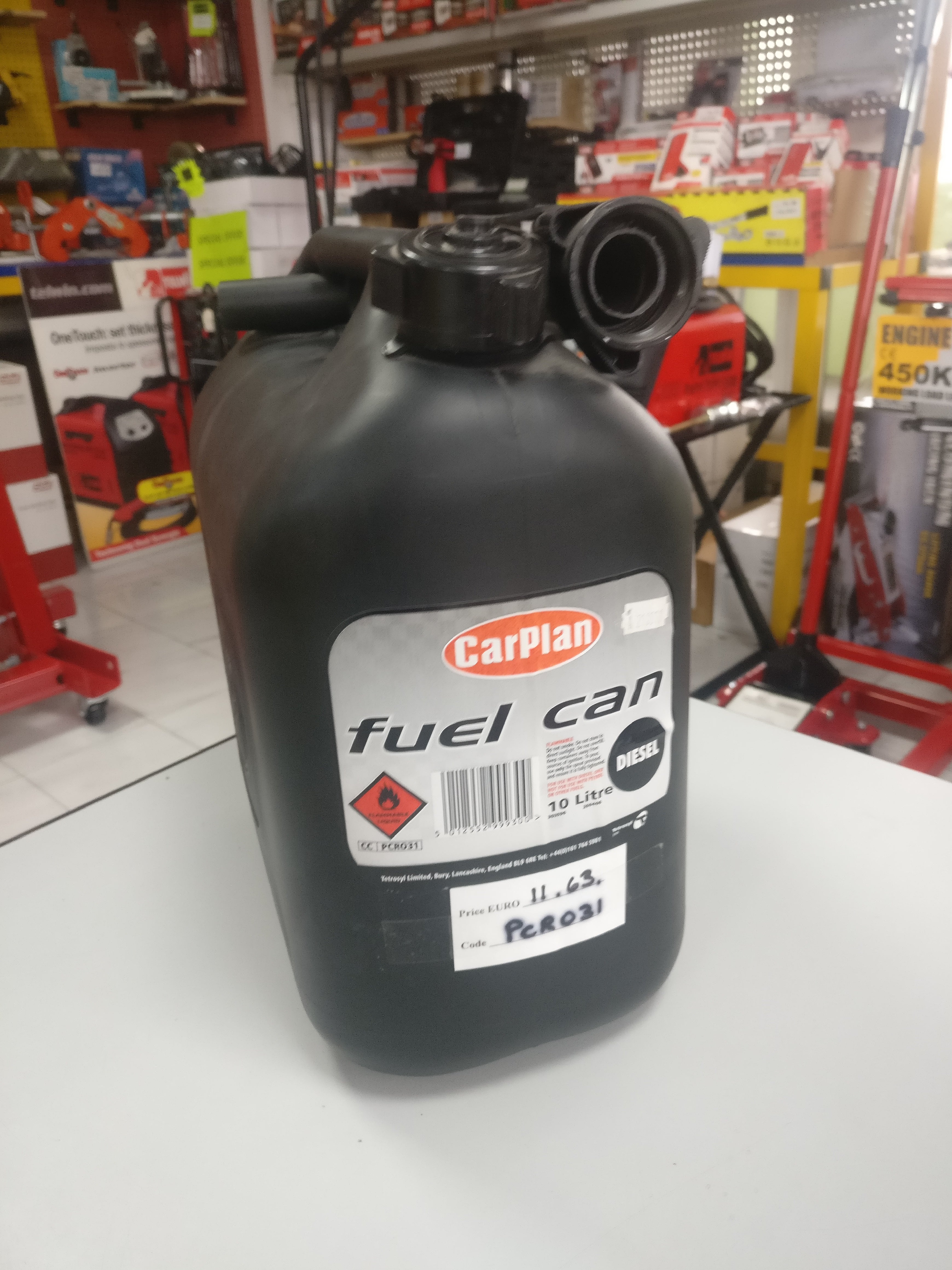 FUEL CAN 10 LT PLASTIC CAN - Galdes & Mamo