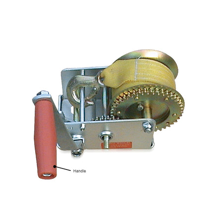 HAND WINCH 1600 LBS NYLON BELT - Galdes & Mamo