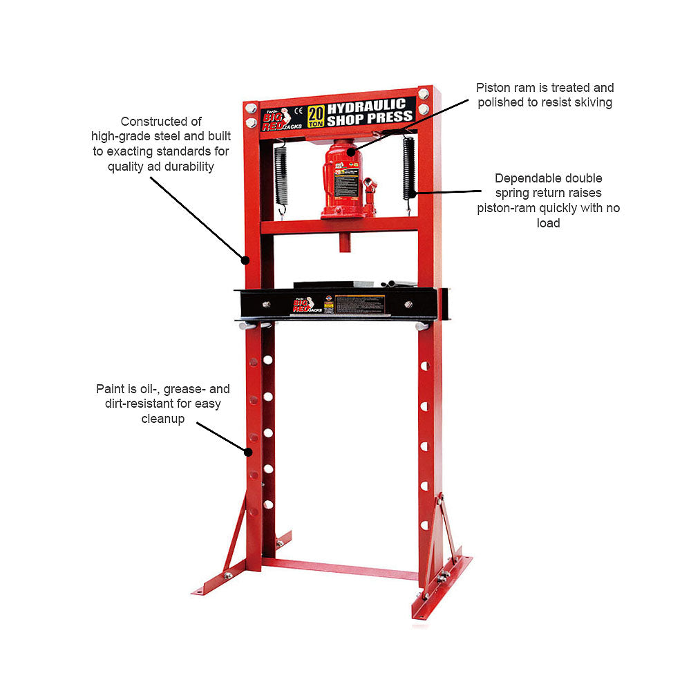 20T SHOP PRESS FLOOR HYD - Galdes & Mamo