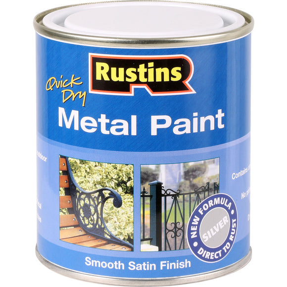 Quick Dry Metal Paint 500 ml - Silver - Galdes & Mamo