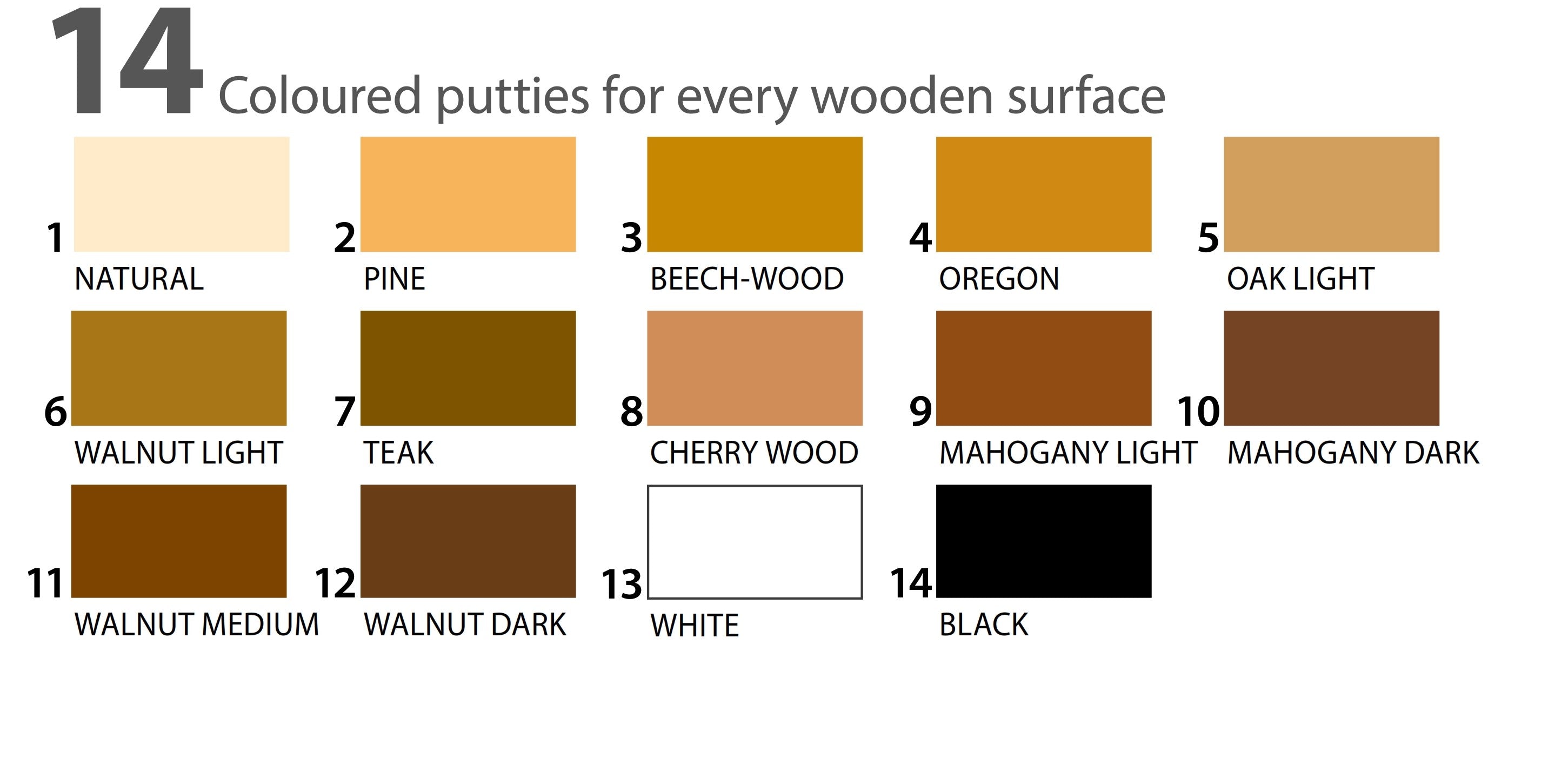 200G WOOD PUTTY DARK WALNUT - Galdes & Mamo