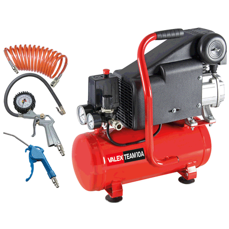 Air Compressor Team 10A with Accessories - Galdes & Mamo