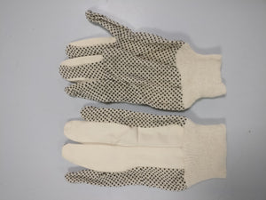 Pair Cotton work gloves with grip dots Size L - Galdes & Mamo